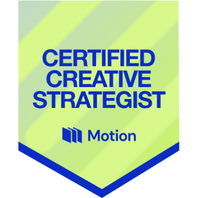 Motion Certified Creative Strategist badge